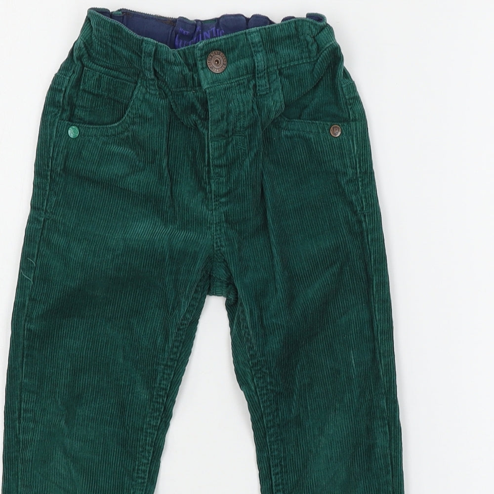 NEXT Boys Green  Corduroy Chino Trousers Size 2-3 Years