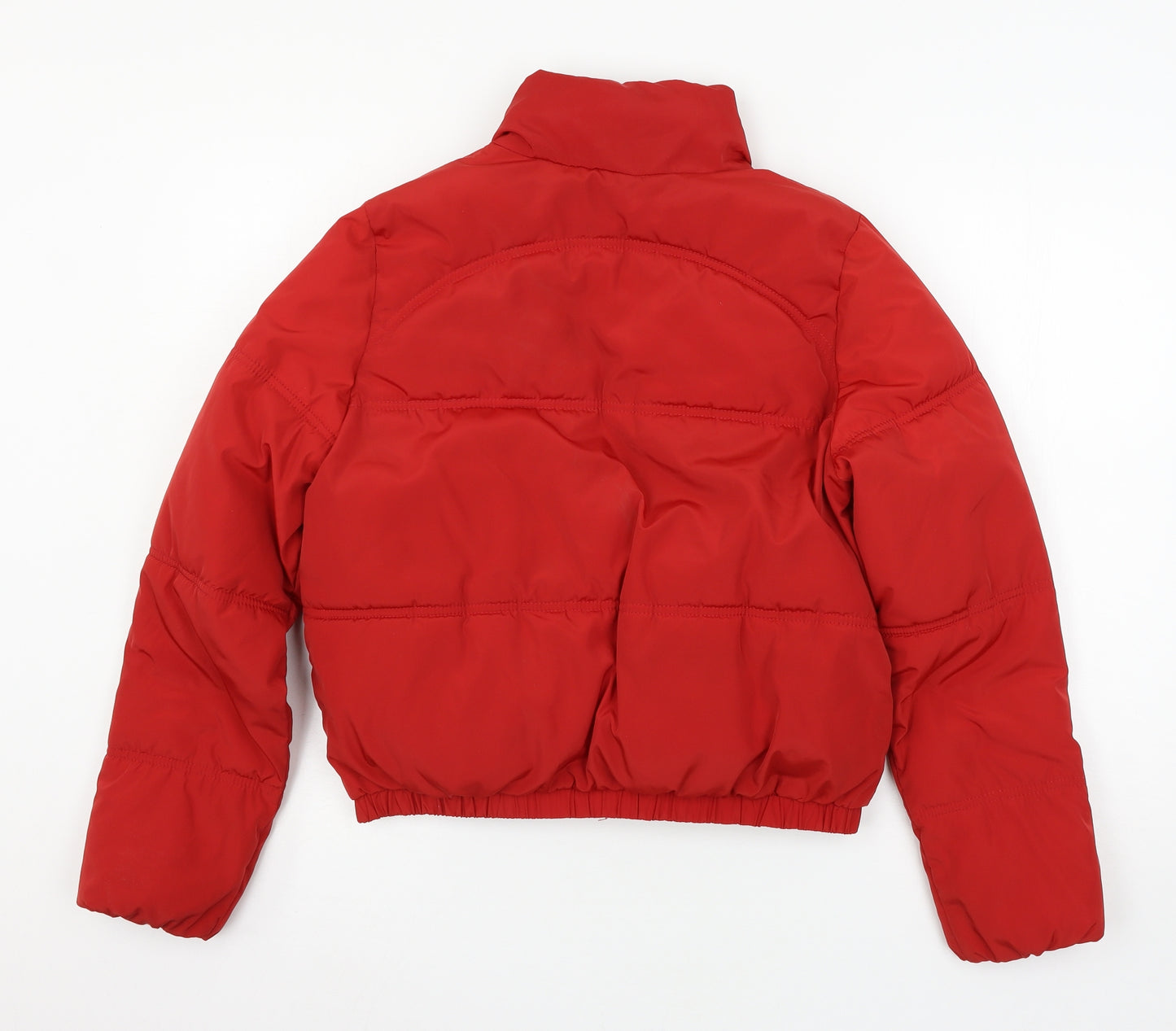 Divided Womens Red   Puffer Jacket Jacket Size XS