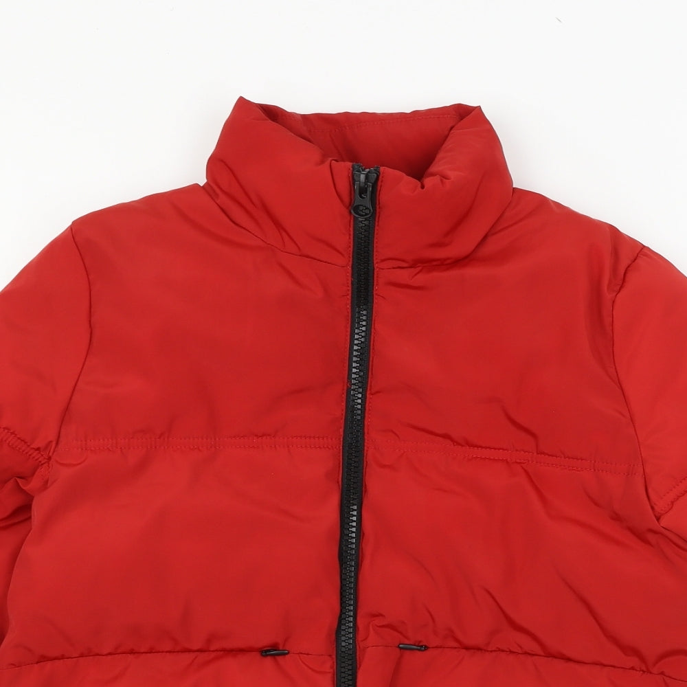 Divided Womens Red   Puffer Jacket Jacket Size XS