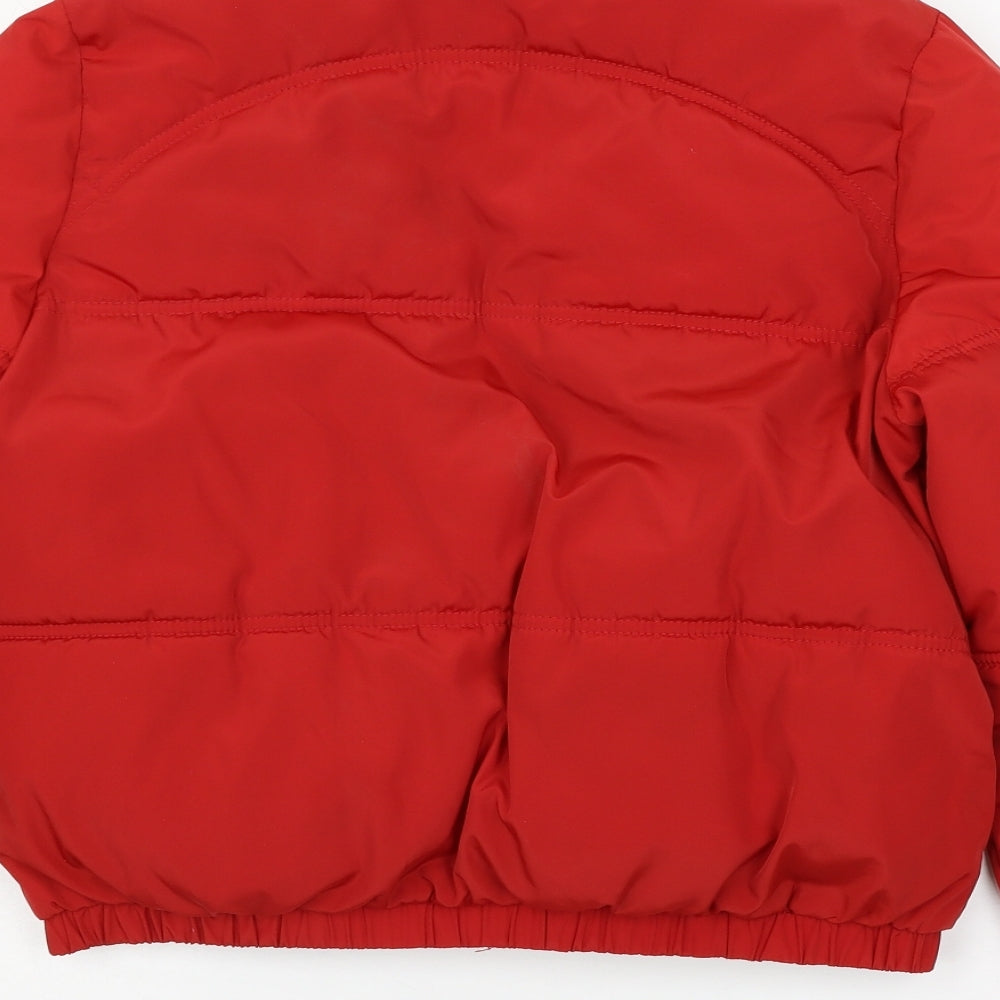 Divided Womens Red   Puffer Jacket Jacket Size XS