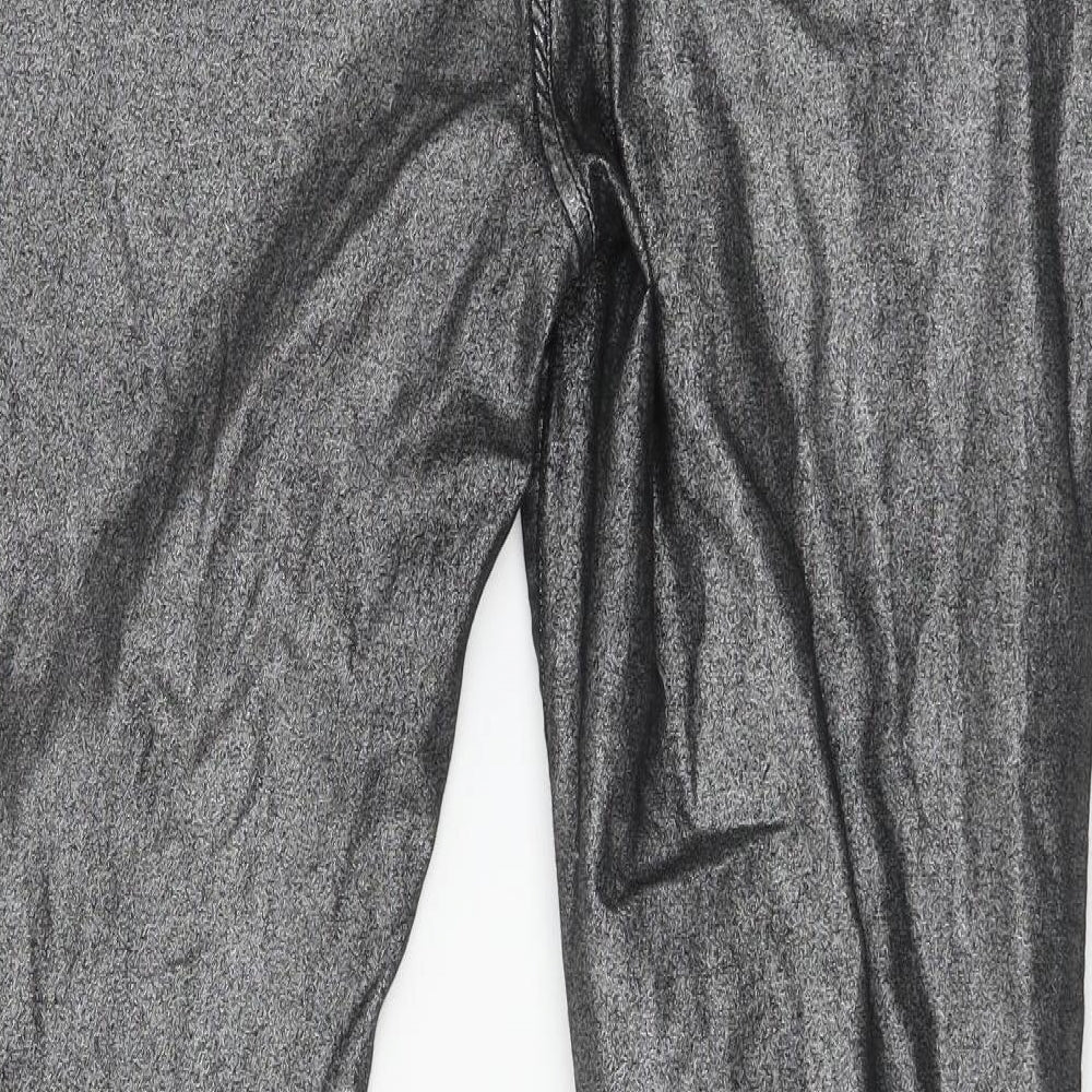 F&F Womens Silver  Denim Skinny Jeans Size 16 L30 in