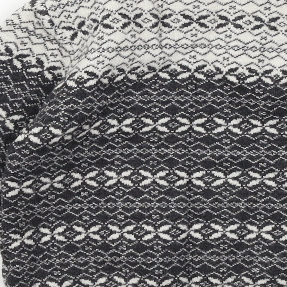Nutmeg Boys Grey Geometric Knit Pullover Jumper Size 12-18 Months