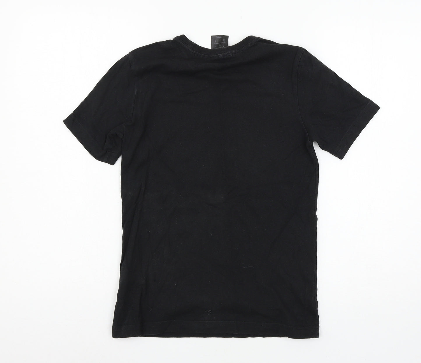 adidas Boys Black  Jersey Basic T-Shirt Size 11-12 Years