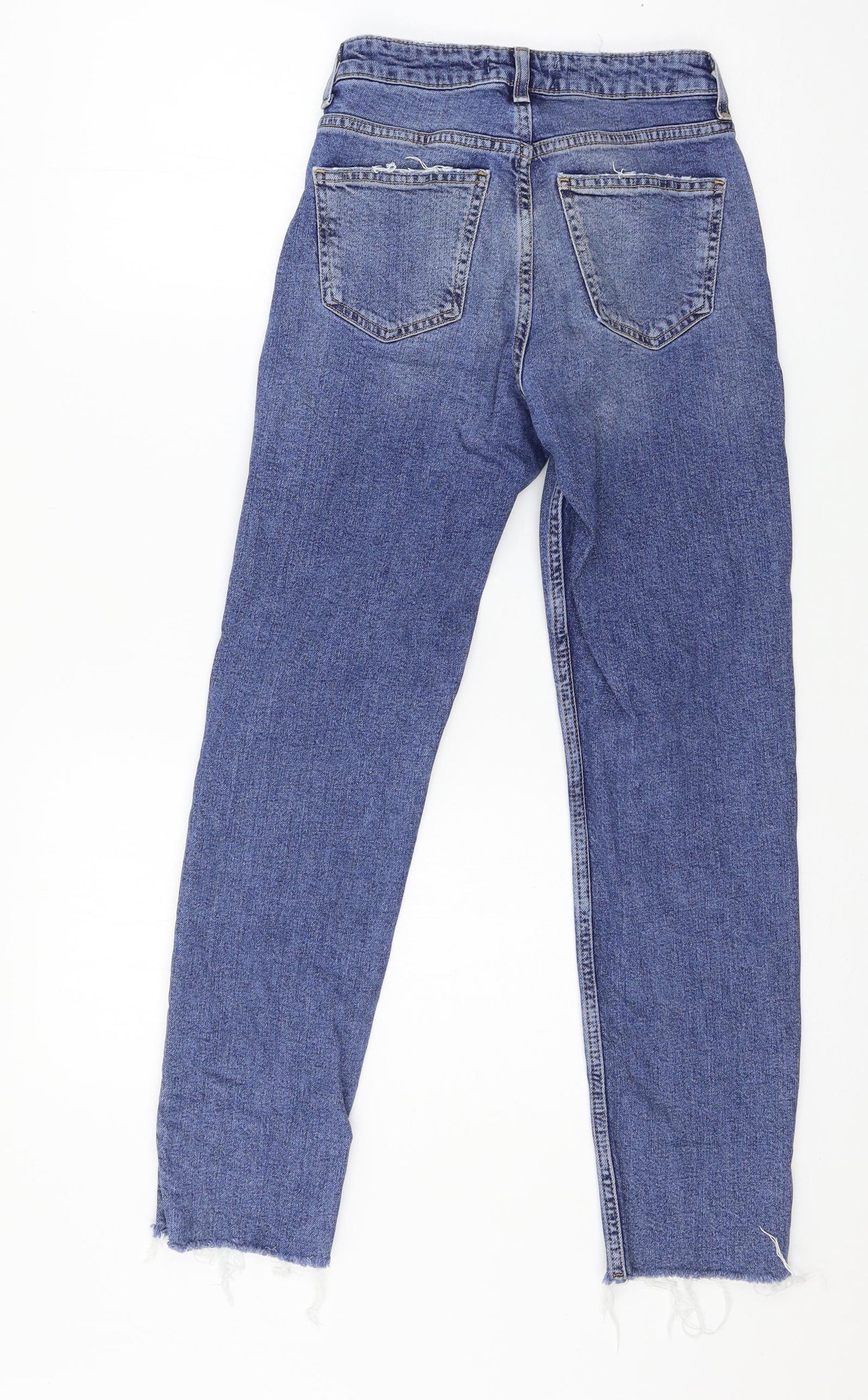 Denim & Co. Womens Blue  Denim Straight Jeans Size 6 L26 in