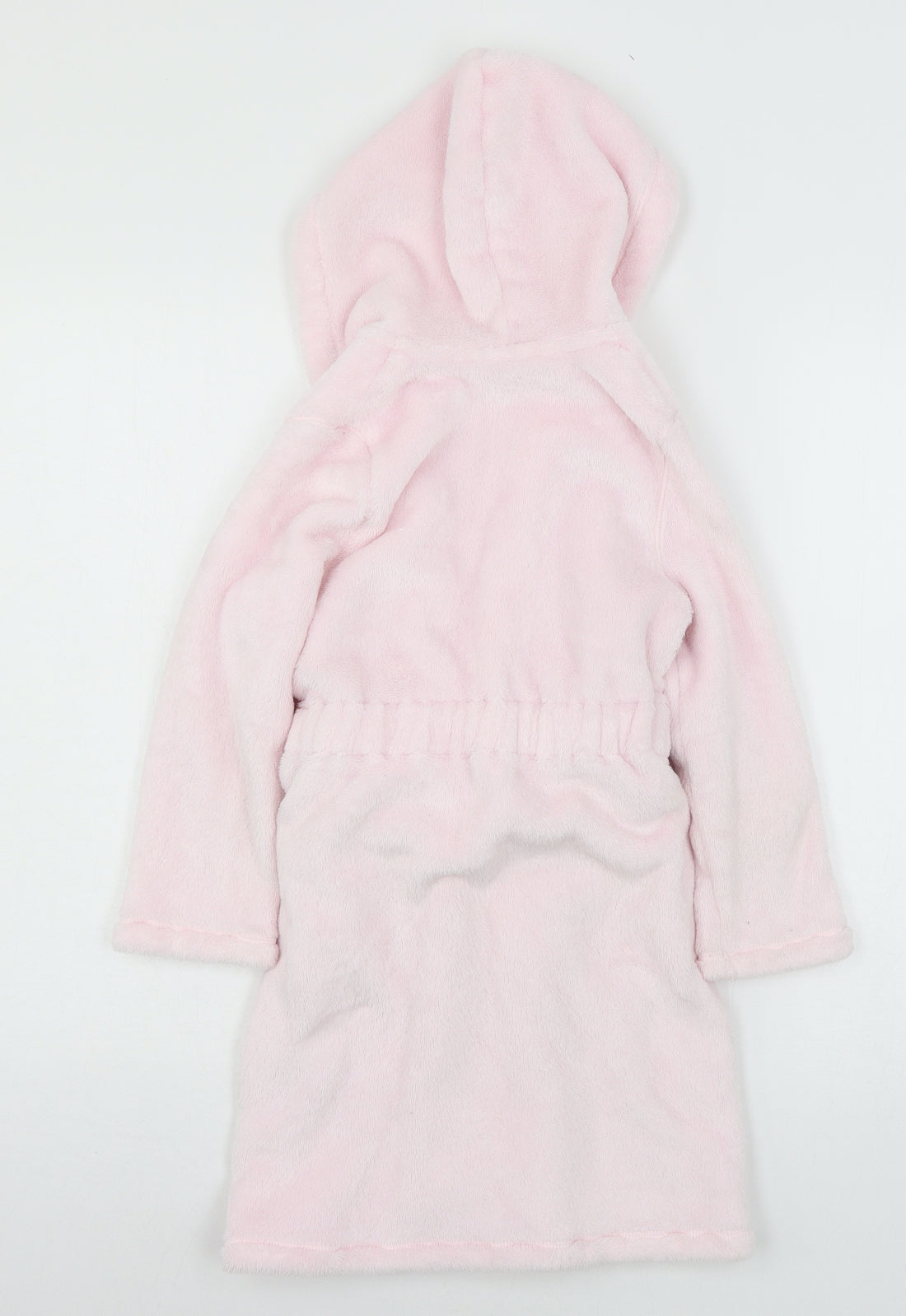 Marks and Spencer Girls Pink Solid Microfibre Top Robe Size 5-6 Years