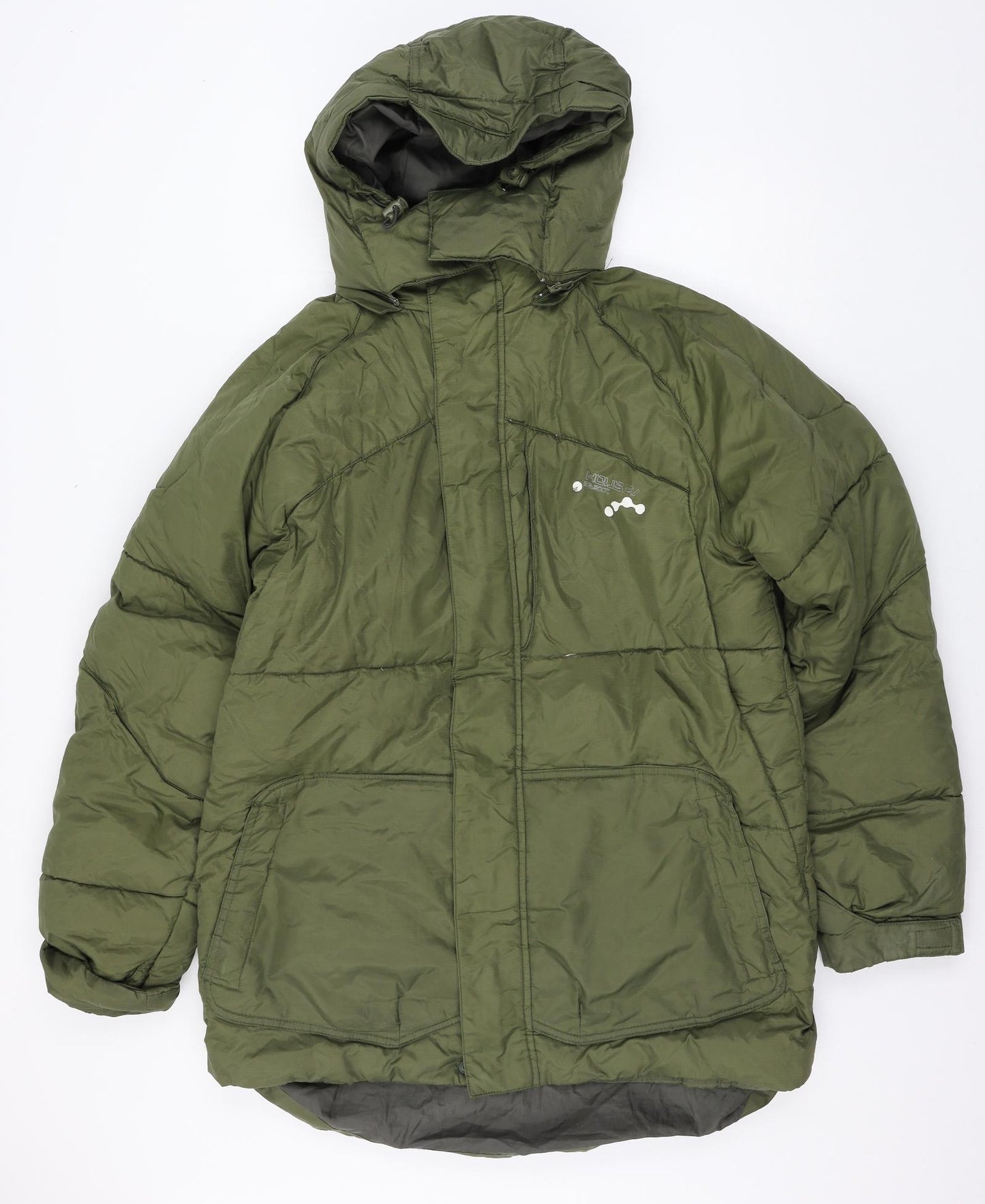 House Mens Green   Parka Coat Size XL