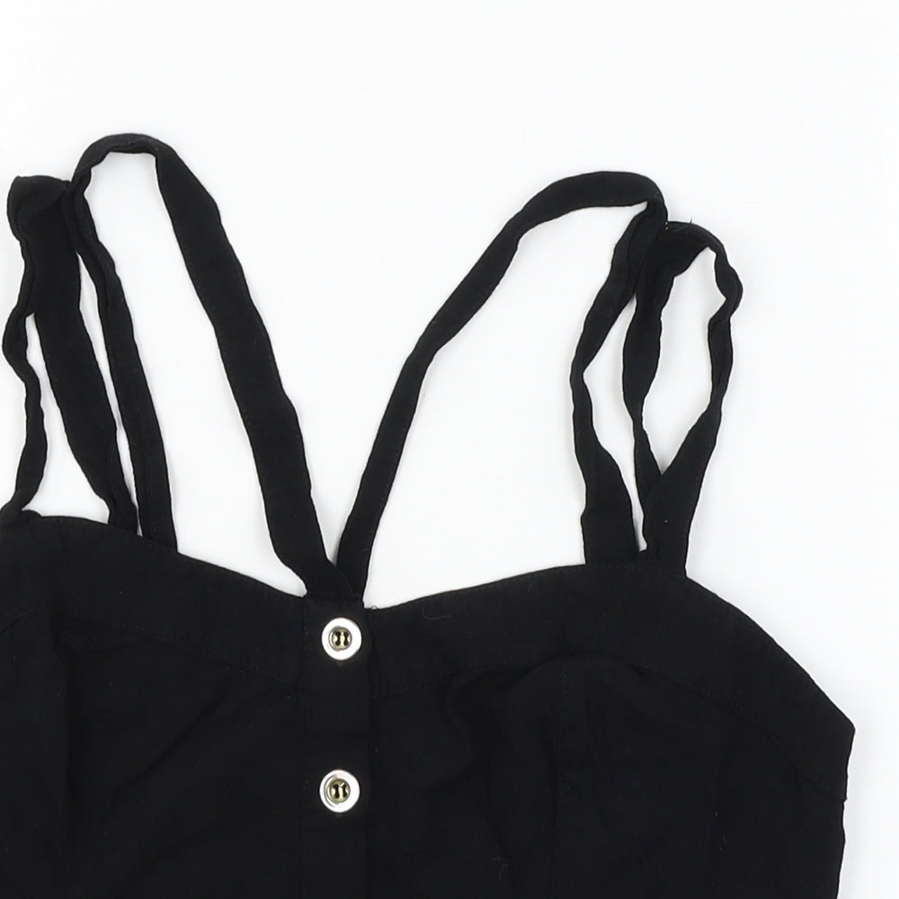 Topshop Womens Black   Basic Tank Size 10