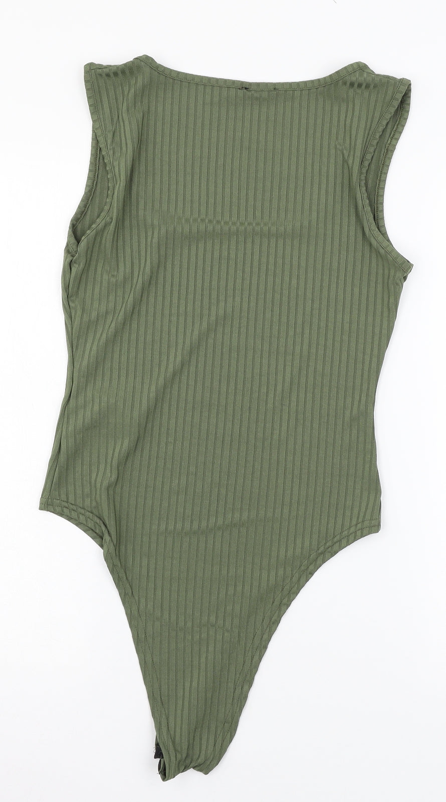 Boohoo Womens Green   Bodysuit One-Piece Size 12
