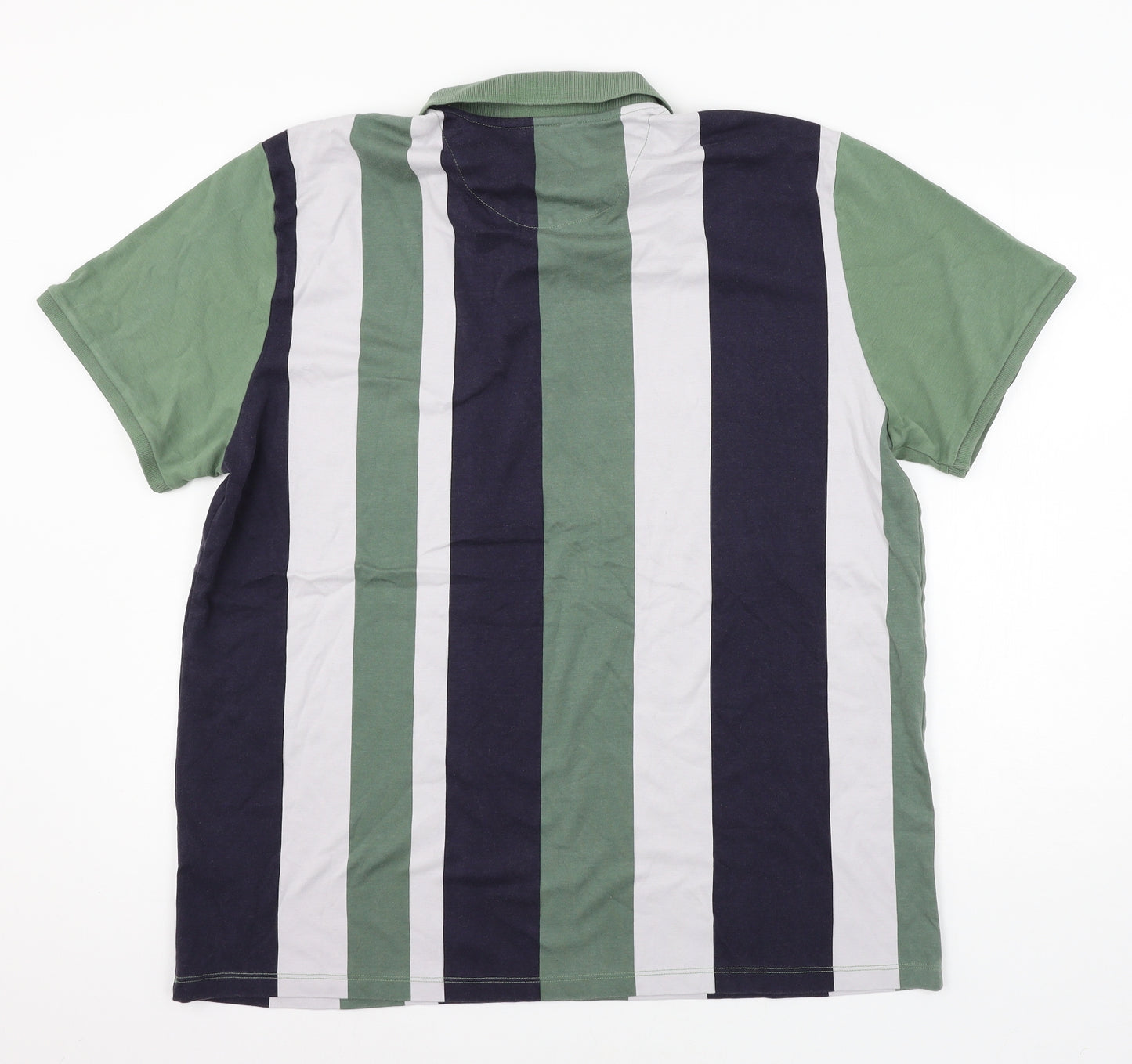 NEXT Mens Multicoloured Striped Jersey  Polo Size 2XL