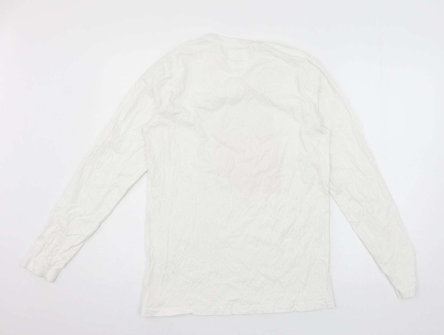 HUGO BOSS Mens White  Jersey  T-Shirt Size L