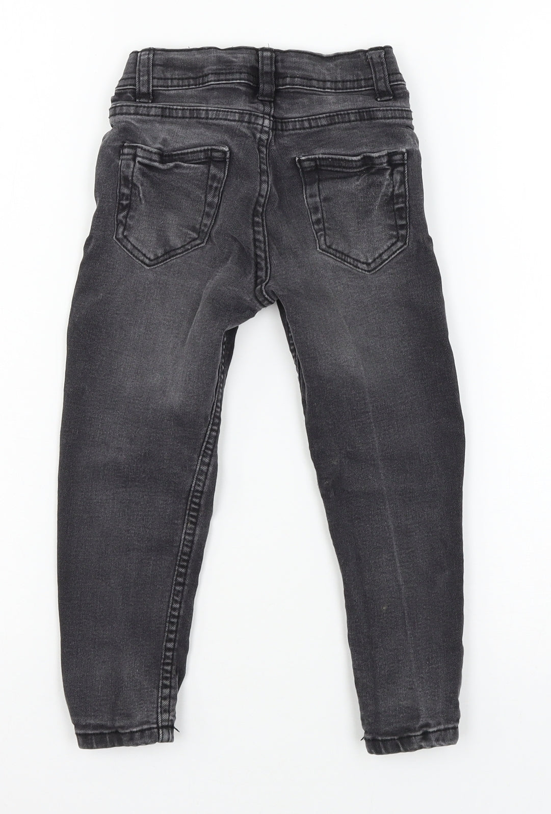 Denim & Co. Boys Grey  Denim Skinny Jeans Size 3-4 Years