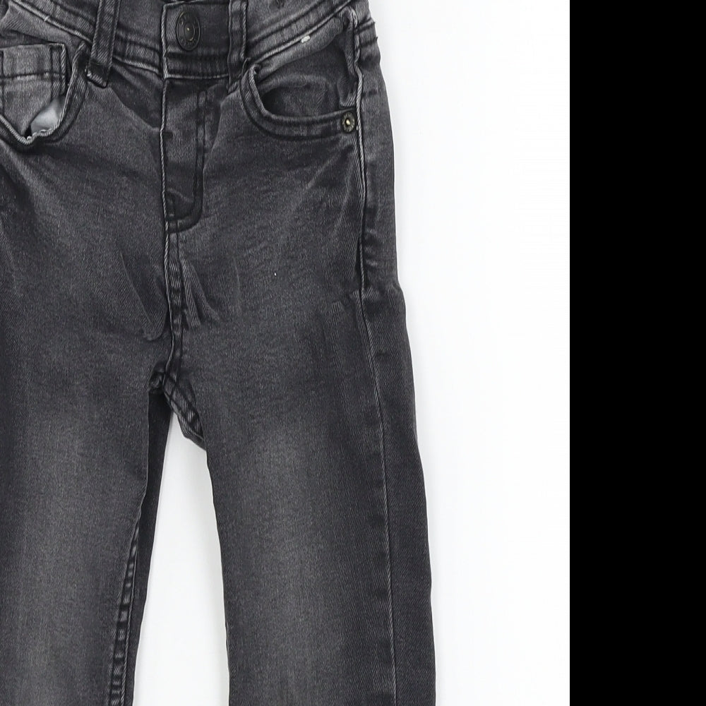 Denim & Co. Boys Grey  Denim Skinny Jeans Size 3-4 Years