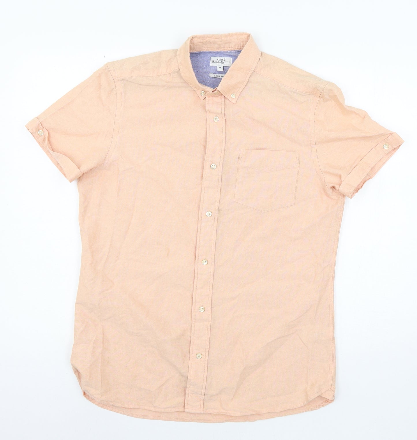 NEXT Mens Orange    Button-Up Size M