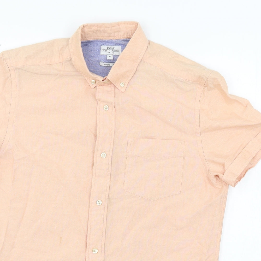 NEXT Mens Orange    Button-Up Size M