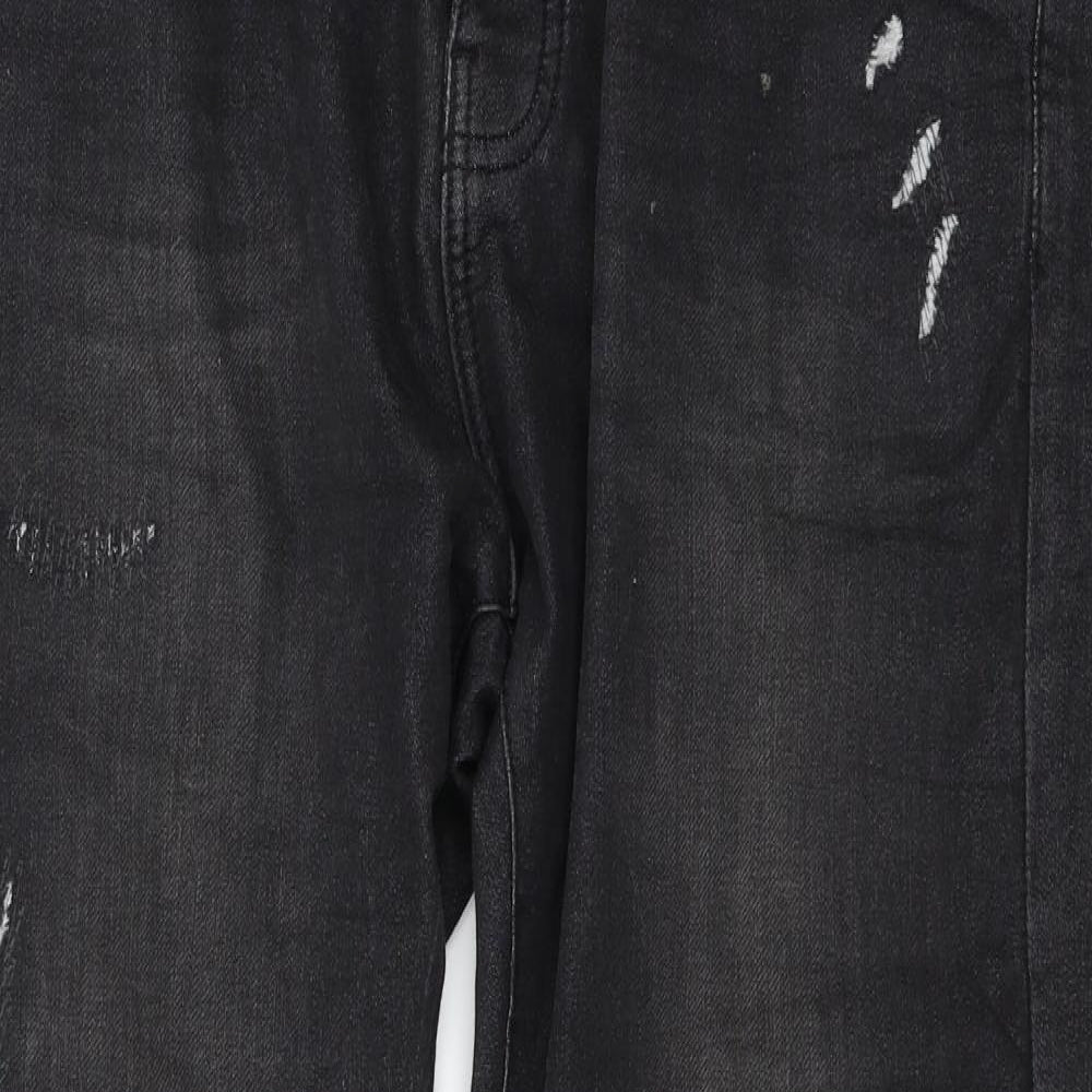 Denim & Co. Mens Grey  Denim Straight Jeans Size 36 in L30 in
