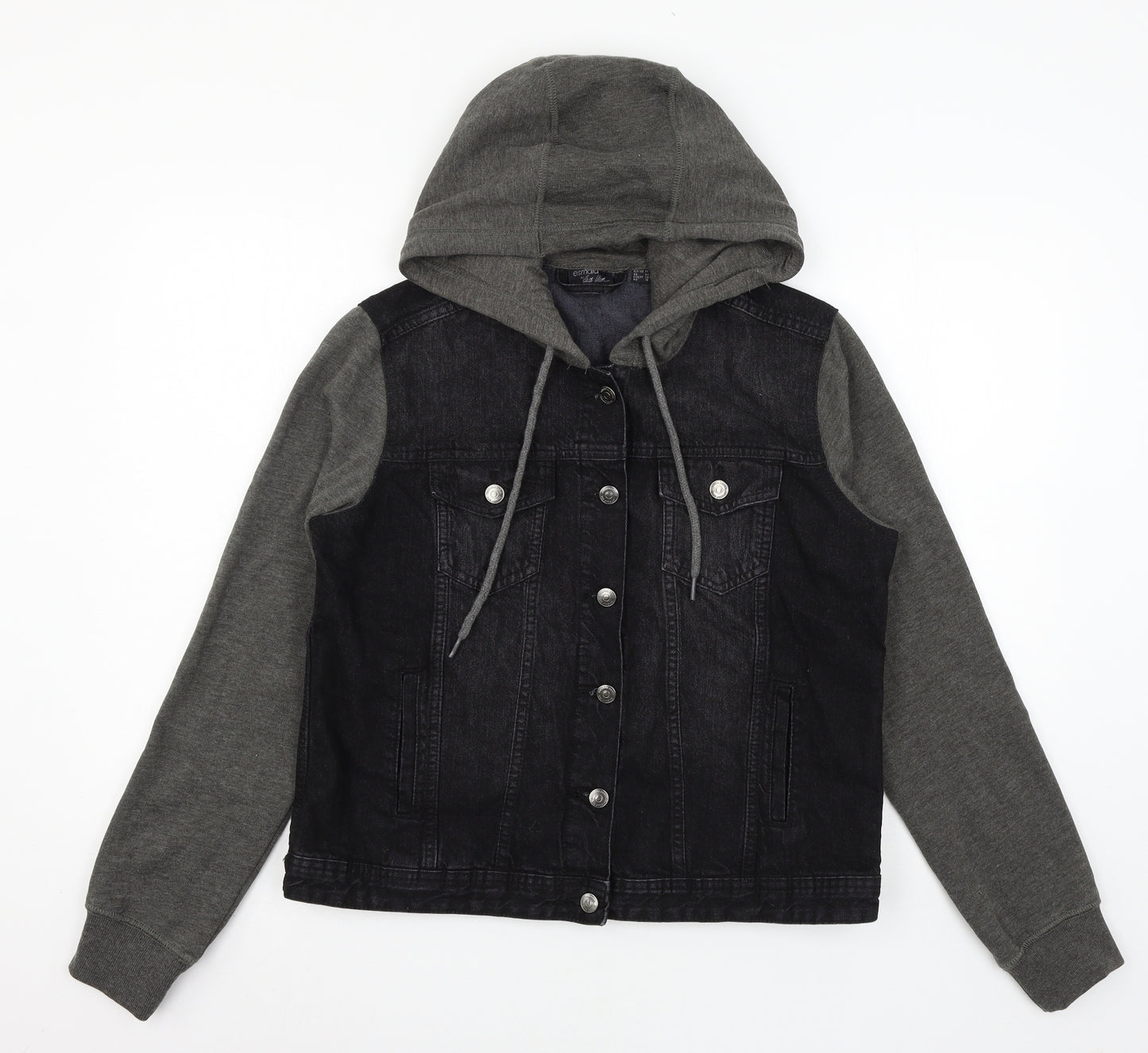 ESMARA Womens Black  Denim Jacket  Size 16