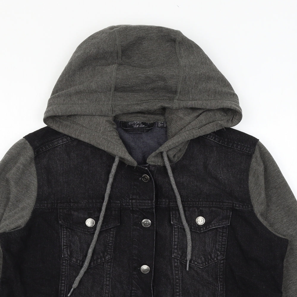 ESMARA Womens Black  Denim Jacket  Size 16