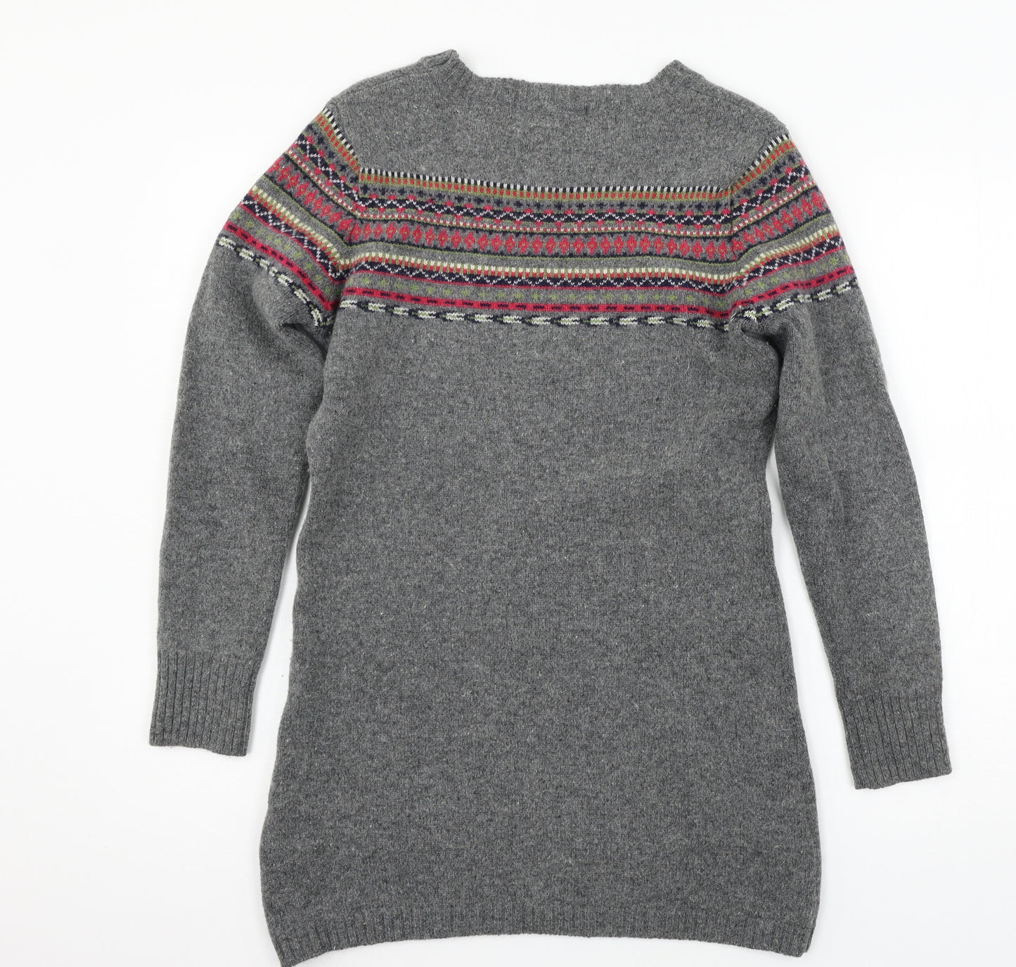 Woolovers Womens Grey  Knit Pullover Jumper Size XS