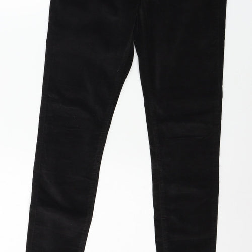 Jack Will Womens Black  Velour Snow Pants Trousers Size 12 L20 in