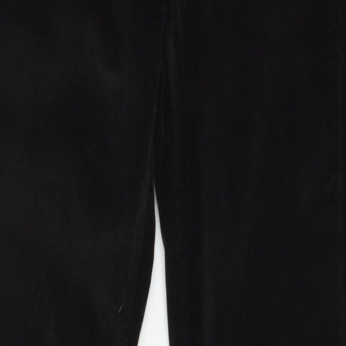 Jack Will Womens Black  Velour Snow Pants Trousers Size 12 L20 in