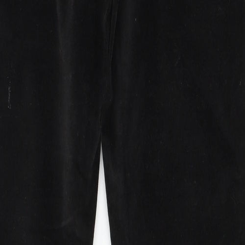 Jack Will Womens Black  Velour Snow Pants Trousers Size 12 L20 in