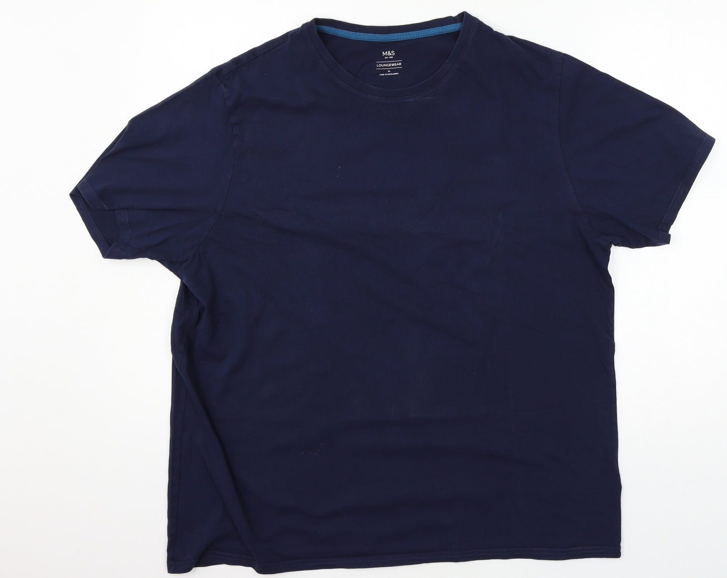 M&S Mens Blue  Jersey  T-Shirt Size XL