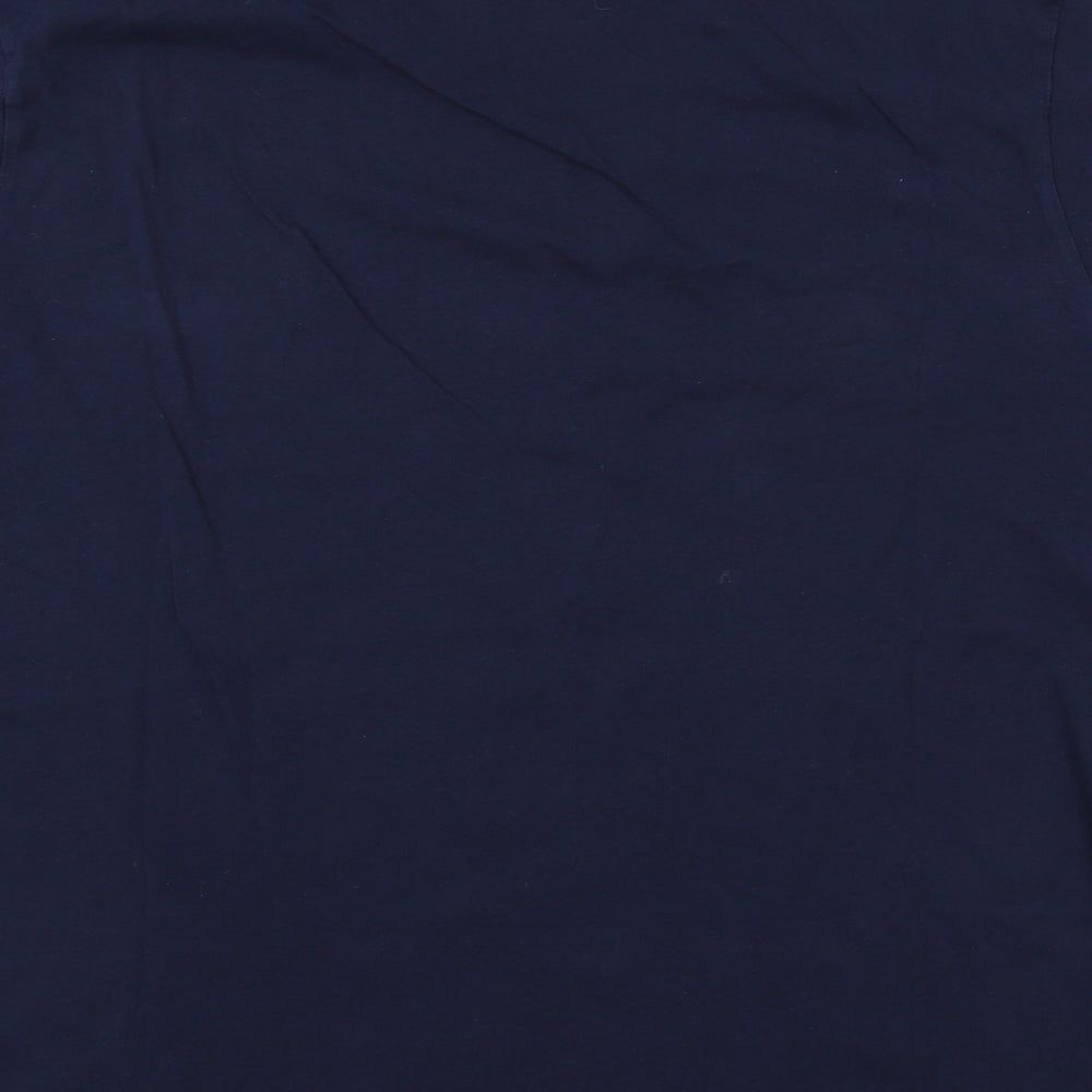 M&S Mens Blue  Jersey  T-Shirt Size XL