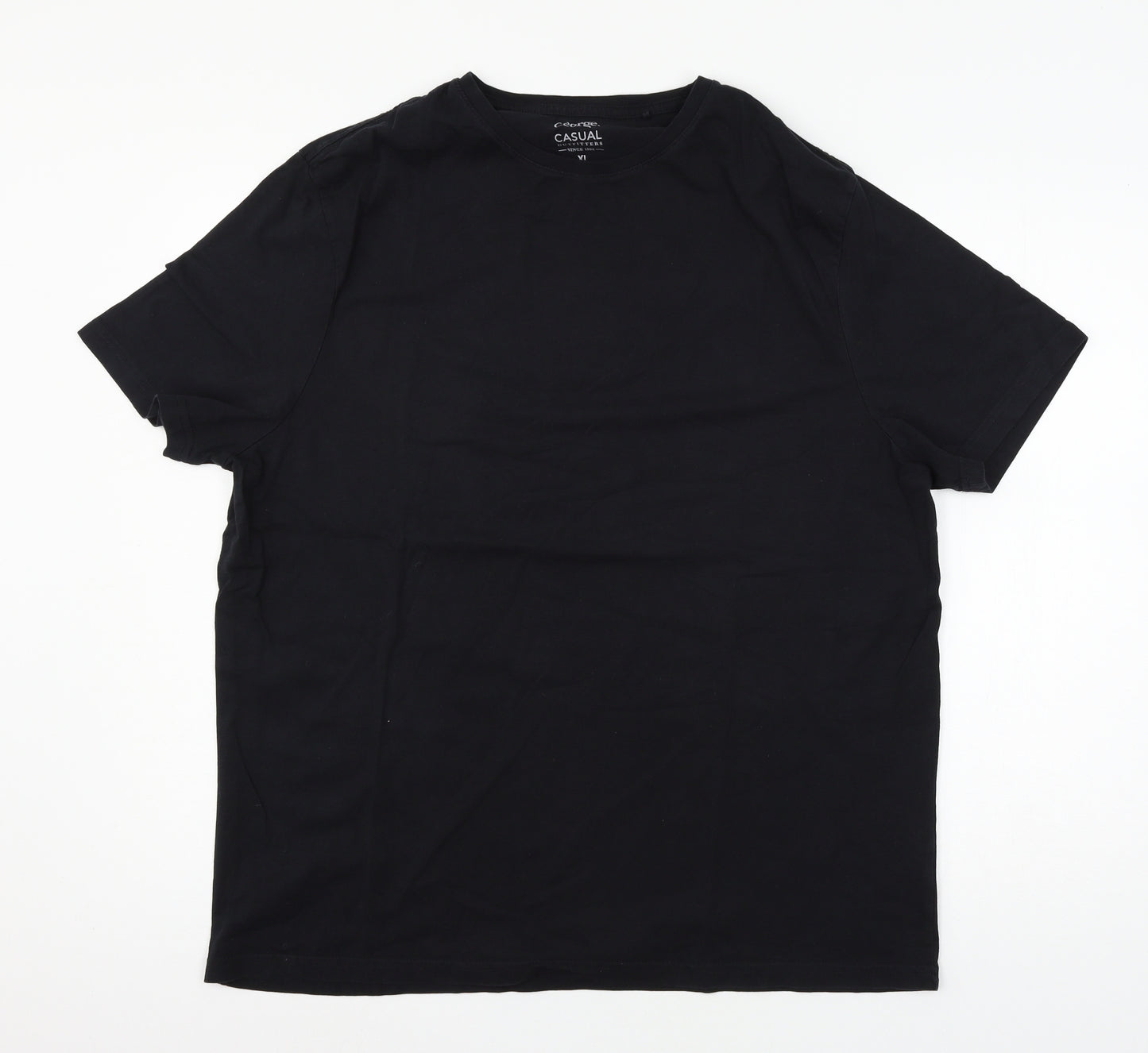 George Mens Black  Jersey  T-Shirt Size XL
