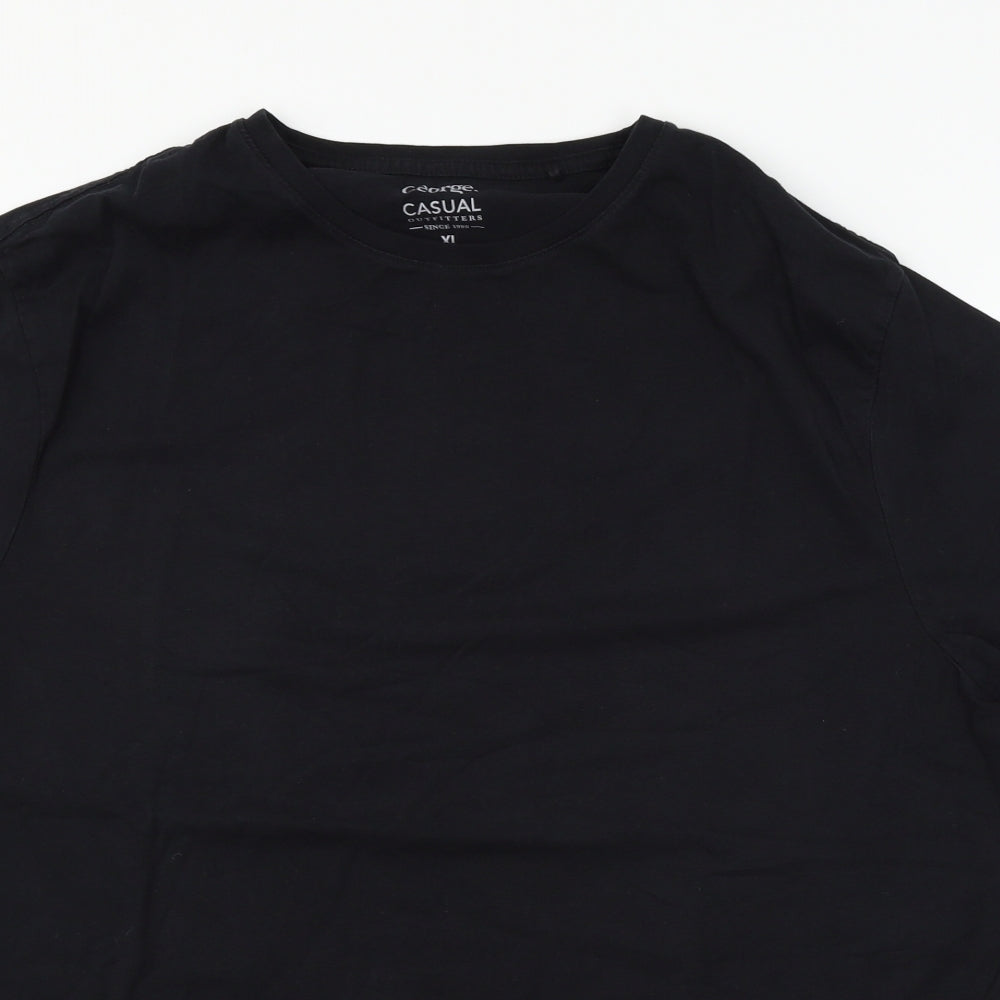 George Mens Black  Jersey  T-Shirt Size XL