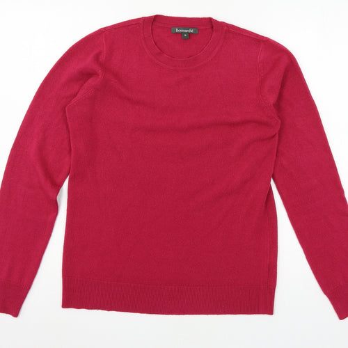 Bonmarché Womens Pink  Knit Pullover Jumper Size 10