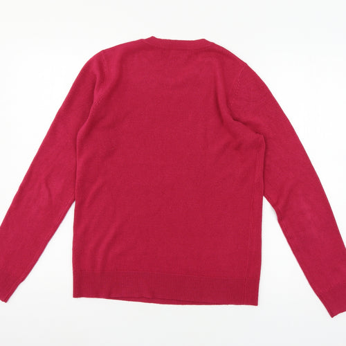 Bonmarché Womens Pink  Knit Pullover Jumper Size 10