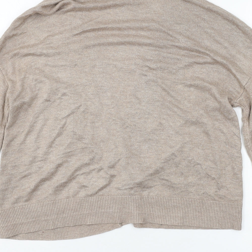 ASOS Womens Brown  Knit Cardigan Jumper Size 12