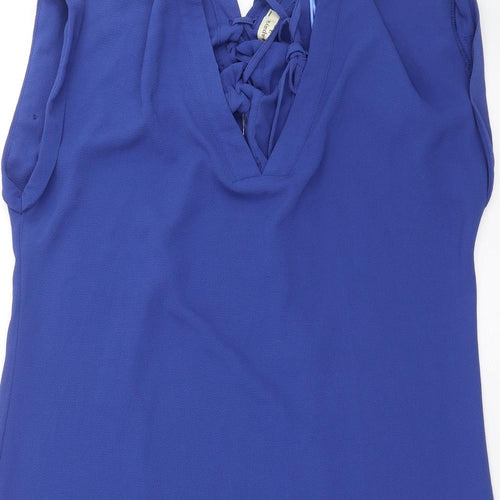 Papaya Womens Blue   Shift  Size 12  - Lace up Detail