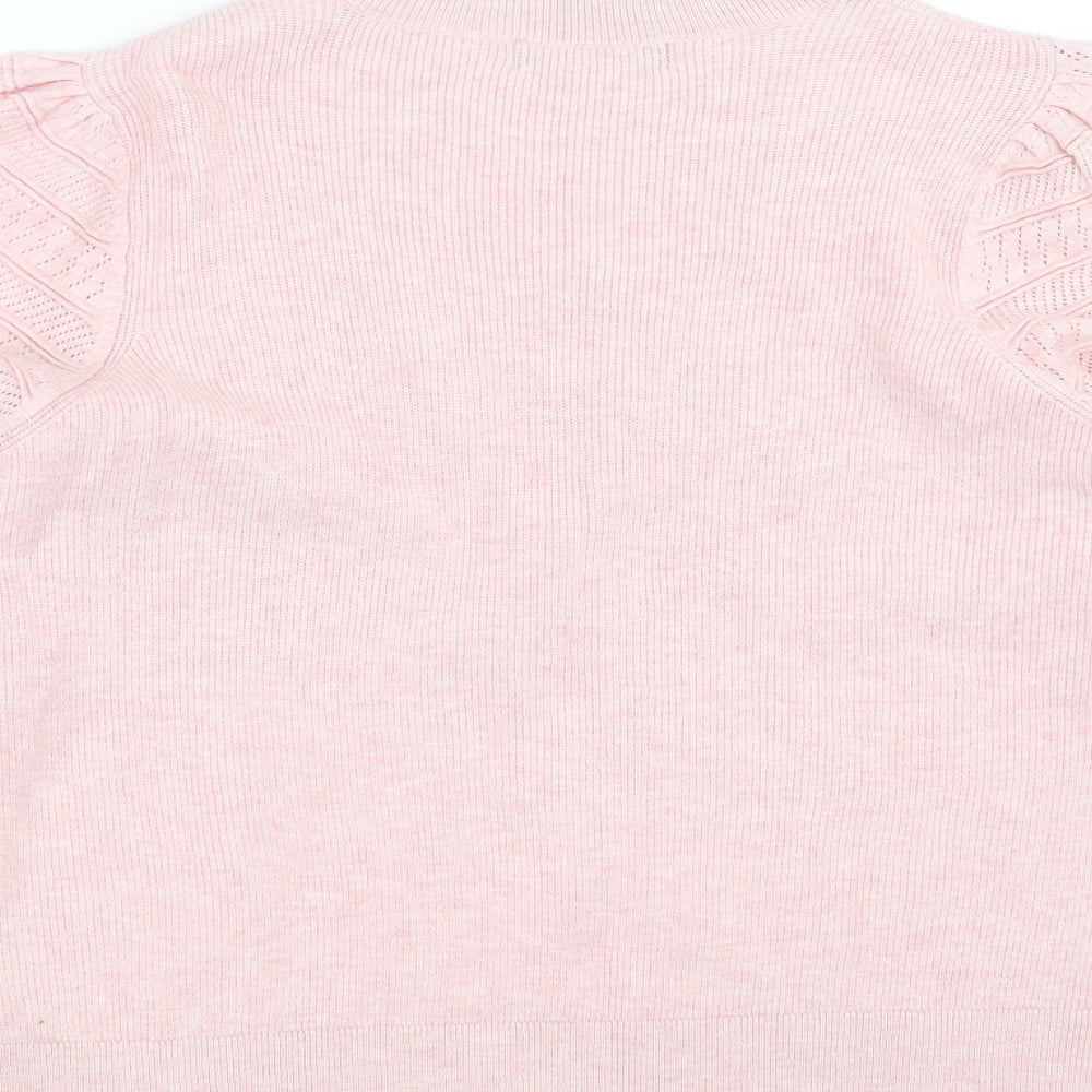 Marks and Spencer Womens Pink  Knit Pullover Jumper Size 12