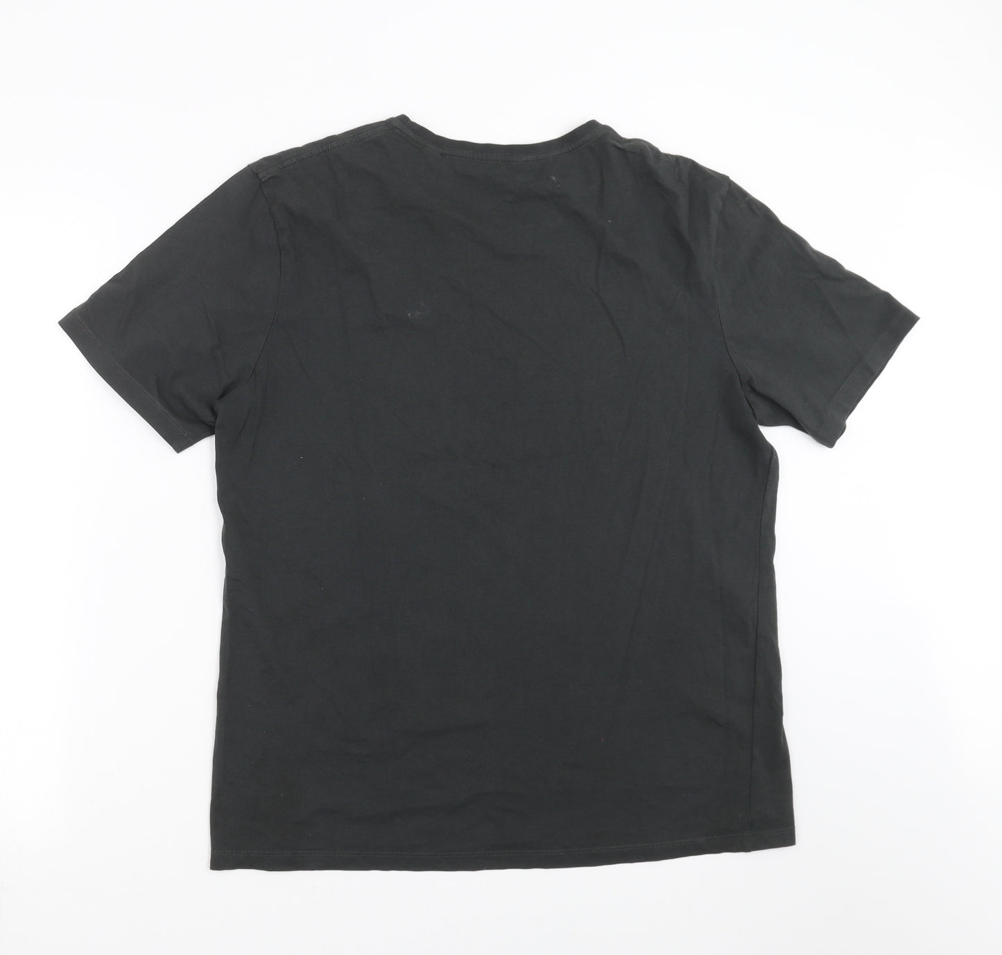 Preworn Mens Grey    T-Shirt Size M  - Mont Blanc