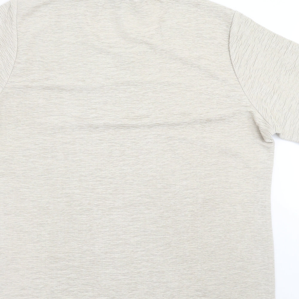 Honor Milburn Womens Beige   Basic T-Shirt Size 14