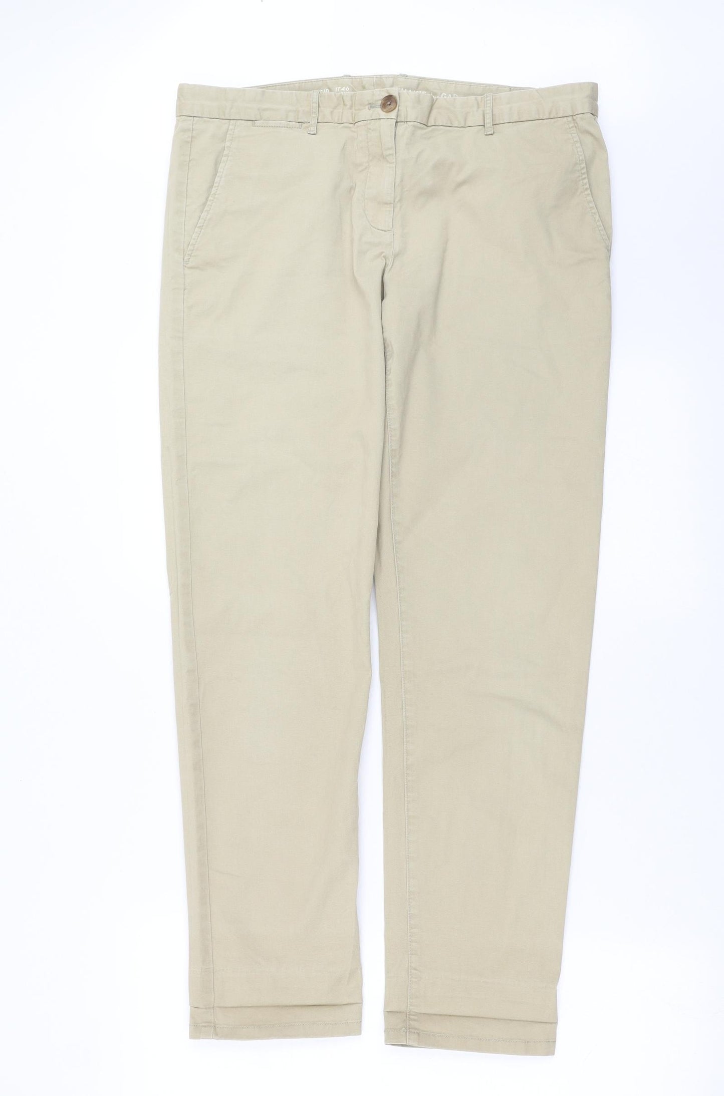Gap Womens Beige   Chino Trousers Size 10 L29 in