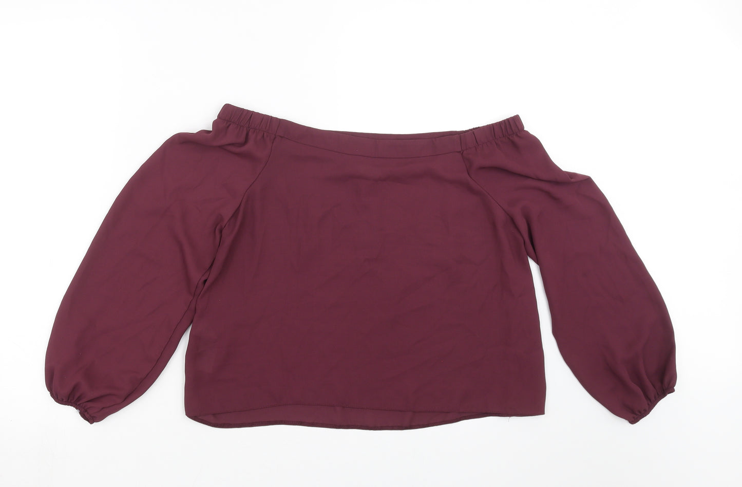 New Look Womens Purple   Basic Blouse Size 8