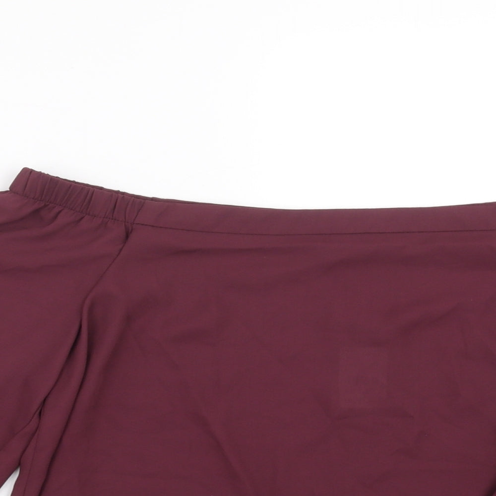 New Look Womens Purple   Basic Blouse Size 8