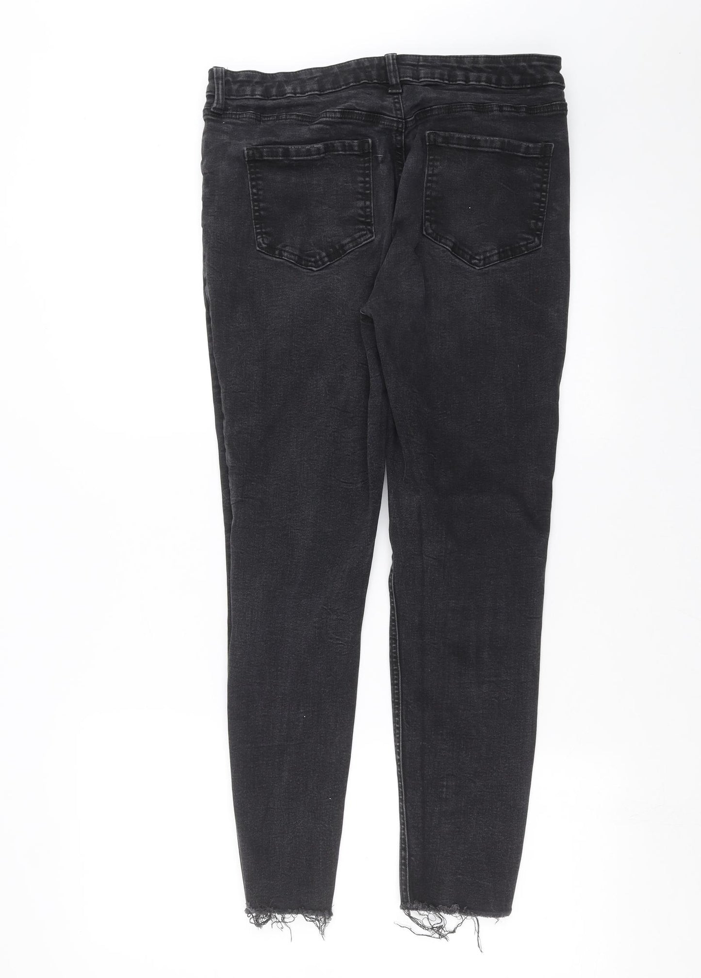 Primark Womens Black  Denim Skinny Jeans Size 16 L26 in