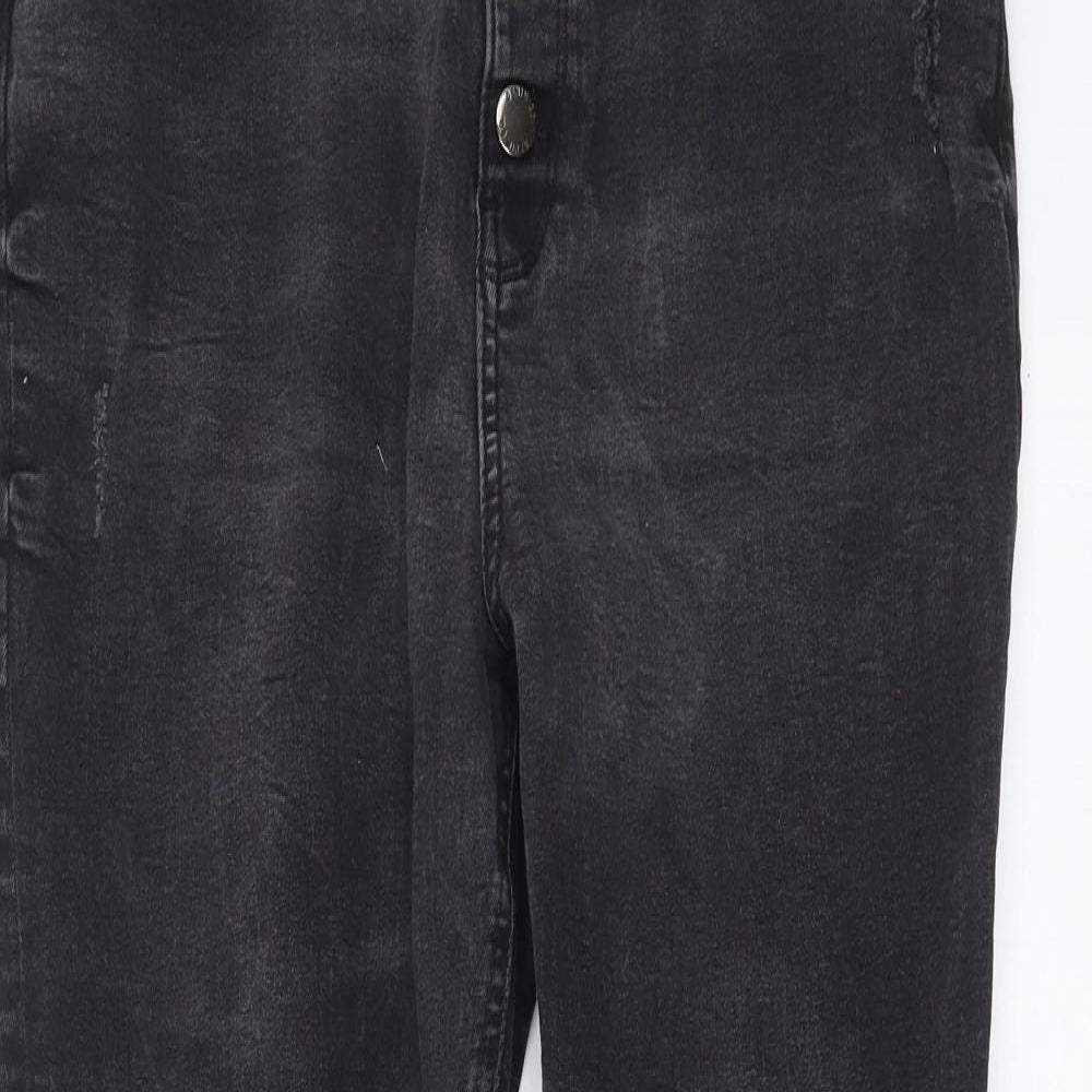 Primark Womens Black  Denim Skinny Jeans Size 16 L26 in