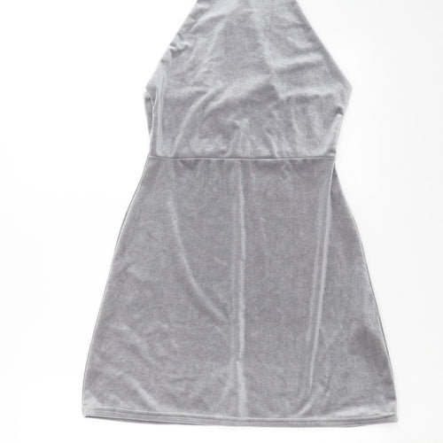 Boohoo Womens Grey   Mini  Size 8