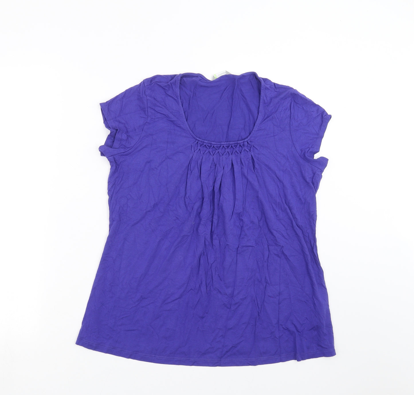 Marks and Spencer Womens Purple   Basic T-Shirt Size 14