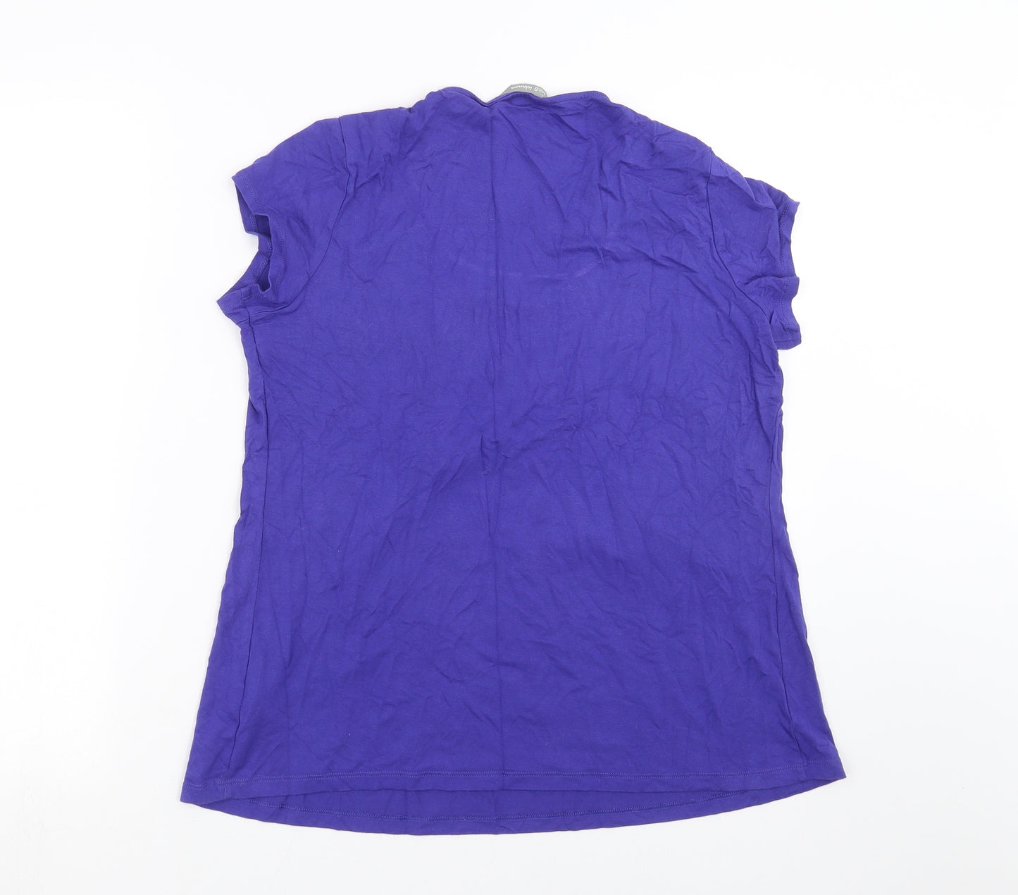 Marks and Spencer Womens Purple   Basic T-Shirt Size 14