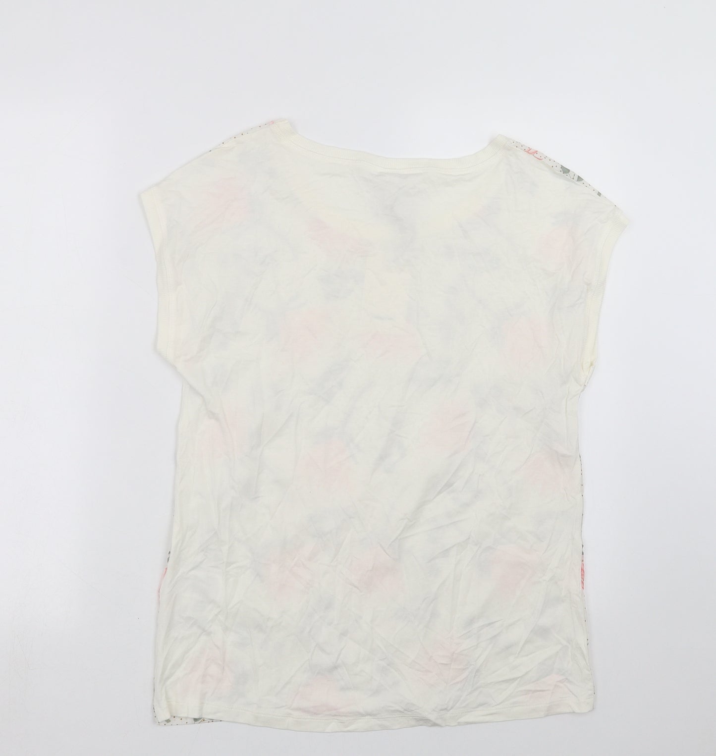 Soyaconcept Womens Ivory Floral  Basic T-Shirt Size M