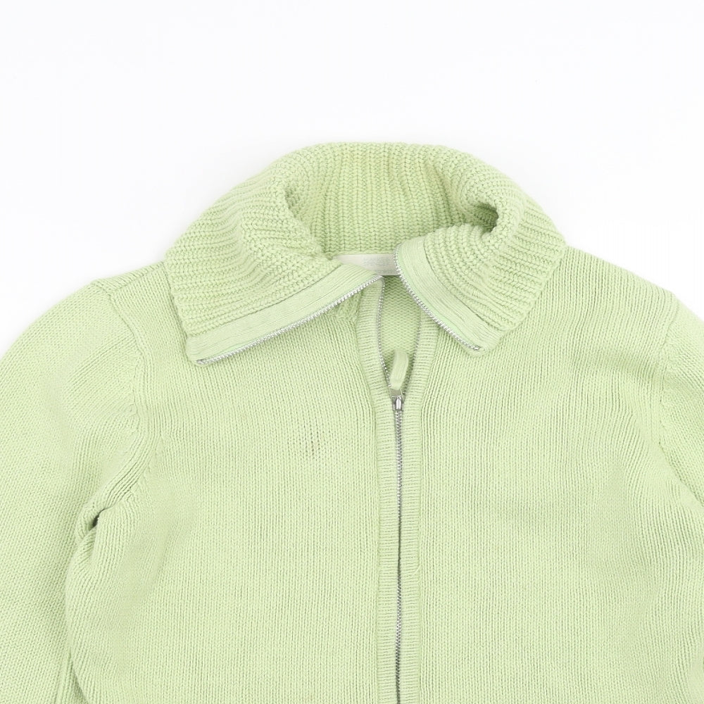 Marks and Spencer Womens Green  Knit Cardigan Jumper Size 14