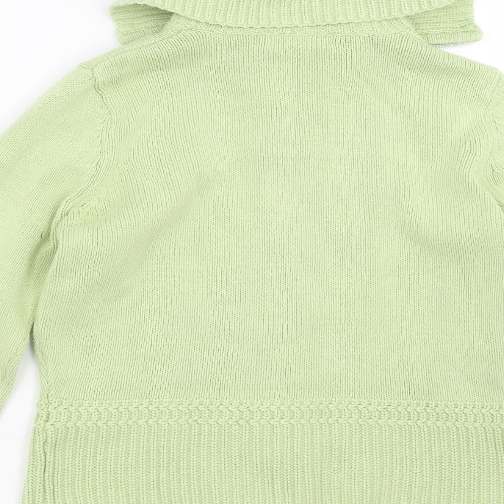 Marks and Spencer Womens Green  Knit Cardigan Jumper Size 14