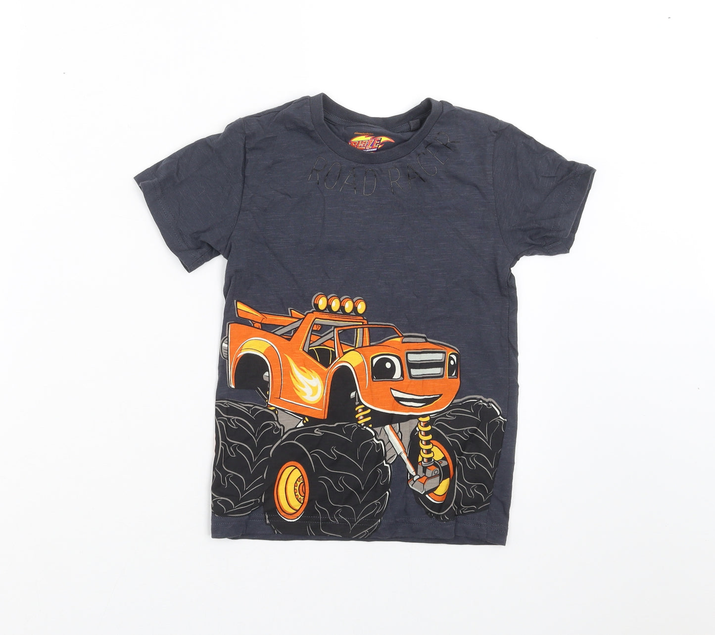 NEXT Boys Grey   Basic T-Shirt Size 4-5 Years  - car