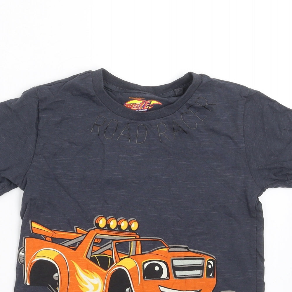 NEXT Boys Grey   Basic T-Shirt Size 4-5 Years  - car