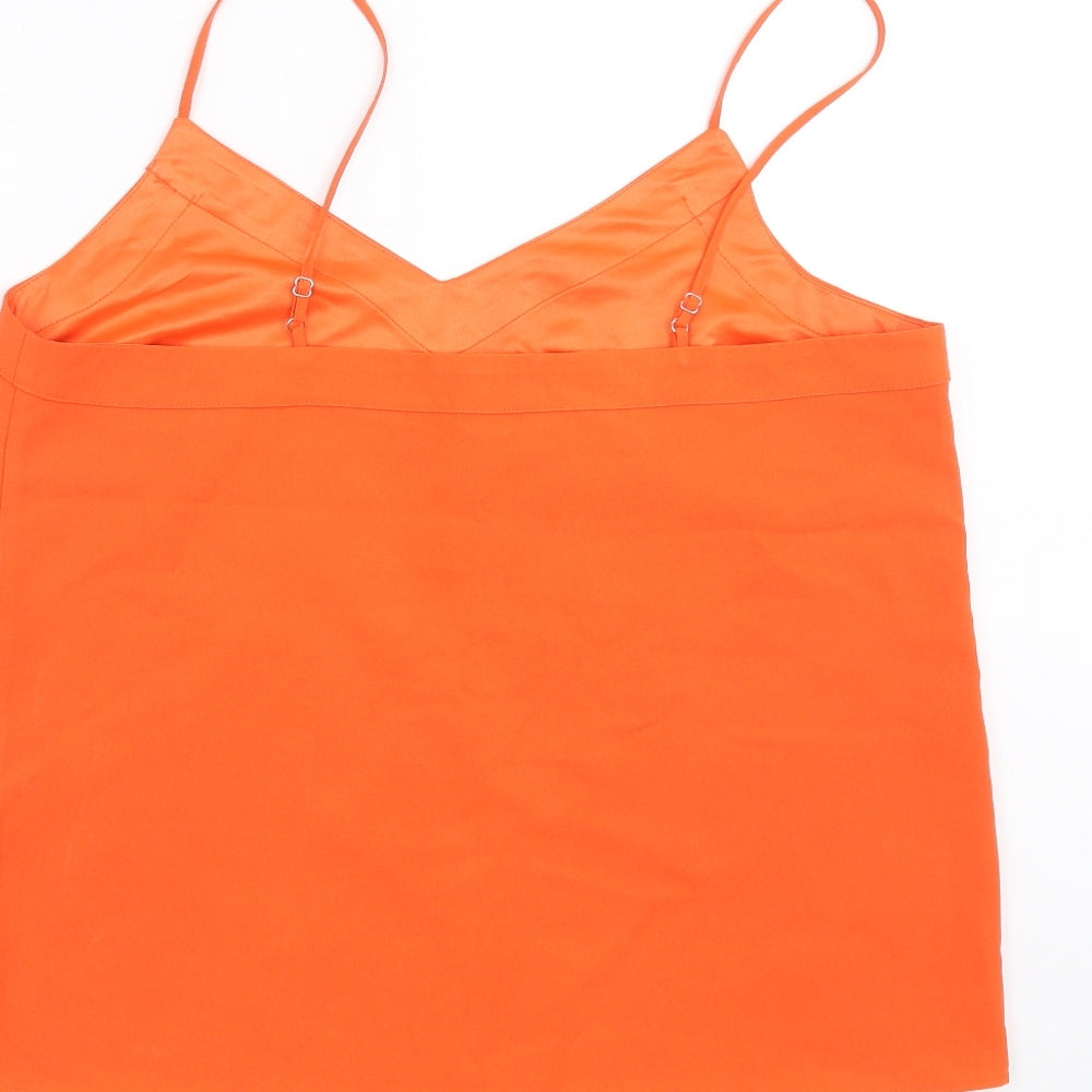 Topshop Womens Orange   Camisole Blouse Size 10
